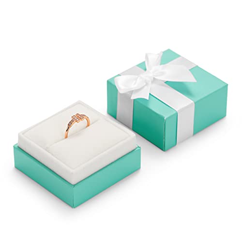 Oirlv Velvet Ring Box Bow-knot Wedding Jewelry Packaging Gift Box Showcase Display - size: Ring Box