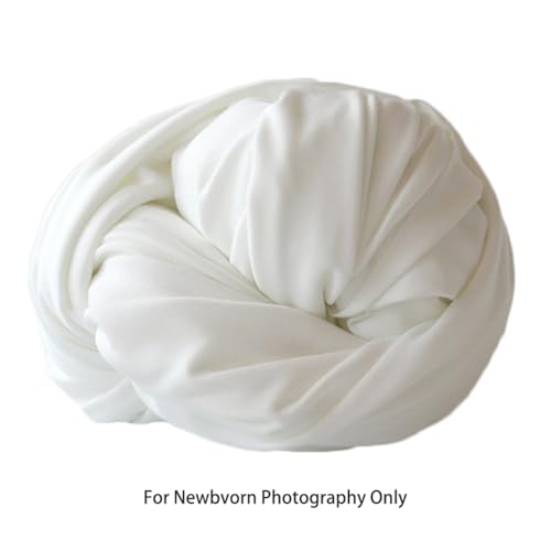 Zeroest Newborn Photography Stretch Wrap Boy Girl Baby Wraps Photography Props - Baby Photo Prop Stretch Blanket (White) - color: White