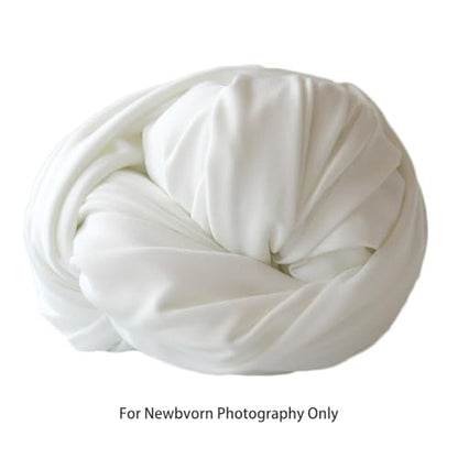 Zeroest Newborn Photography Stretch Wrap Boy Girl Baby Wraps Photography Props - Baby Photo Prop Stretch Blanket (White) - color: White