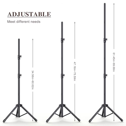 Backdrop Stand 10x7.5ft (WxH), Photo Back Drop Stand for Party, Heavy Duty Background Stand Kit with 6 Clamps and 2 Sandbags
