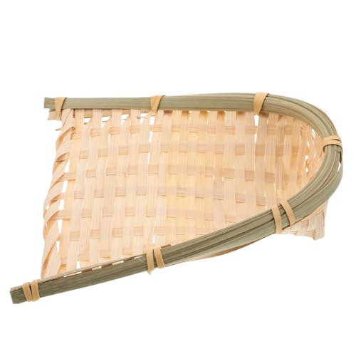 Gatuida Woven Dustpan Wall Decoration Handmade Weaving Craft Rustic Hanging Ornament for Home Décor and Photography Background Props
