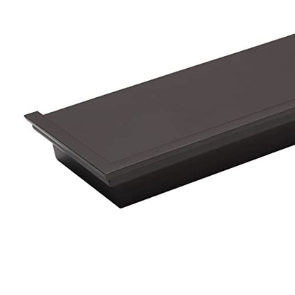 MELANNCO Floating Wall Shelves for Bedroom, Living Room, Bathroom, Kitchen, Nursery, Set of 4, Espresso, 4 Count - color: Espresso, size: Set of 4 (24, 20, 12, 6 Inch), style: Arlington