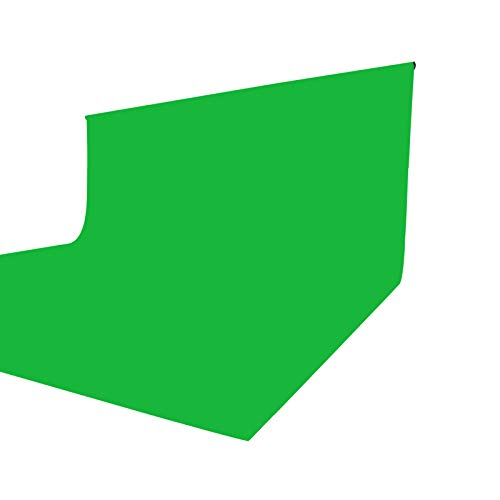 ISSUNTEX 10X10 ft/3X3 Meters Background Photo Backdrop, Photo Studio, Collapsible High Density Screen for Video Photography and Television-Green - color: Green, size: 10X10 ft