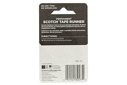 Scotch Double Sided Tape Runner, 0.27 in x 26 ft., Perfect for Holiday Crafts, Gifts, and DIY, 1-Pack - size: 1-Pack