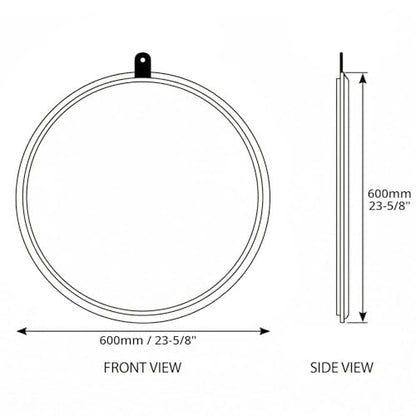 QWORK 22 Inch (60 cm) 5-in-1 Collapsible Light Reflector & Diffuser - Translucent, Silver, Gold, White, Black, Multi Disc Photography Reflector for Studio Outdoor Photography