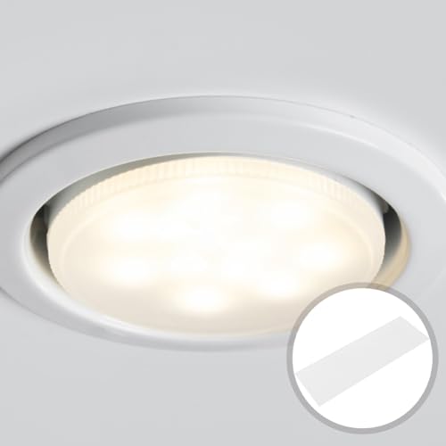 SEWACC Acrylic Lampshade Diffuser Panel for LED Ceiling Lights Semi Transparent Milky White Light Diffuser Plate Wear Resistant Lamp Accessory for Uniform Soft Illumination