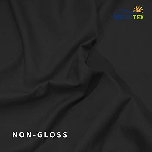 ISSUNTEX 10X12 ft Background Muslin Backdrop, Photo Studio, Collapsible High Density Screen for Video Photography and Television-Black - color: Black, size: 10X12 ft