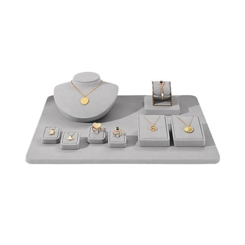 Jewelry Rack Microfiber Jewelry Rack Necklace Ring Watch Counter Display Rack Light Luxury Jewelry Display Props Jewelry Stand Holder