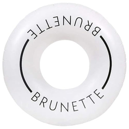 Loteli Swim Ring Float - Minimal Aesthetic Inflatable Swim Ring | Classic Prop for Party, Photo Shoot, Summer Fun & Relaxation | Durable & Easy to Inflate - color: Brunette, size: 2 Pack