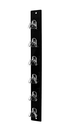 Marketing Holders 2 Pack Eyewear Holder 6 Pair Wall Mount with Hanging Hardware Automotive Plants Mining Sites Safety Glasses Rack for Optical Centers and Outlet Stores Black Acrylic - size: 6 Tier Black