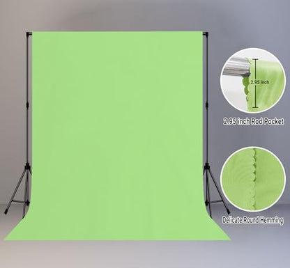 Large Screen Backdrop 10x10FT Light Green Background Cloth Photo Studio Shooting Props - color: Light Green, size: 10X10ft