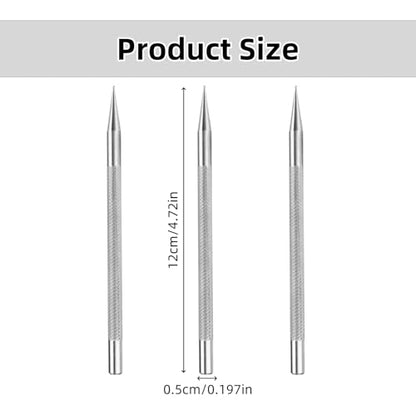 3 PCS Leather Scriber Pen Stainless Steel Marking Pen for Leathercraft Positioning Tool for Leather DIY Craft