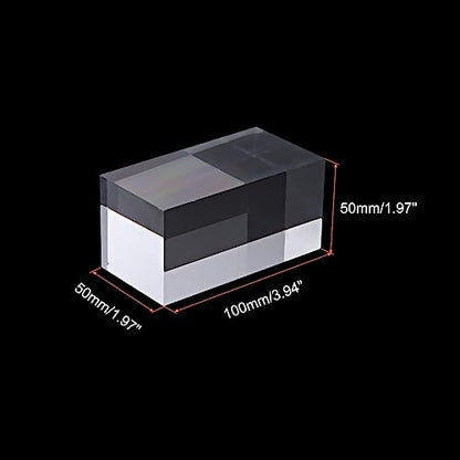 PATIKIL 2"x2"x4" Jewelry Display Riser, Polished Acrylic Cube Display Stand Block Collection Showcase Ring Holder Square, Clear - size: 2" x 2" x 4"
