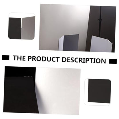 Tofficu Photography Background Board and Reflective Cardboard for Studio Photo Shooting, Thickened A4 Foldable Photo Backdrop Board with Black and White Diffuser Panels for Indoor