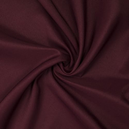 Gee Di Moda Cloth Napkins - 17 x 17 Inch Burgundy Dinner Napkins - Set of 12 Soft & Absorbent Washable Fabric Cloth Table Napkins with Hemmed Edges for Hotel Restaurant, Holiday Parties & Wedding - color: Burgundy