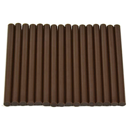 16 Pcs Keratin Gun Bond Glue Sticks Professional Hair Extension Glue Stick Hair Styling Tools (Dark Brown) - color: Dark Brown