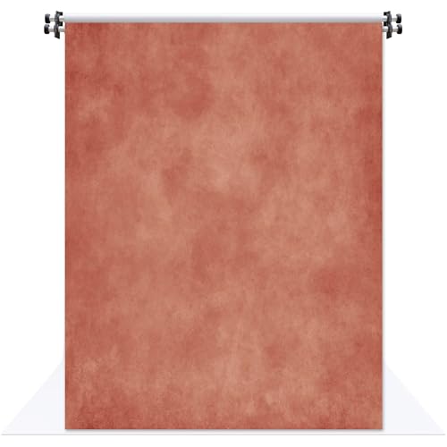 8X10FT Abstract Vintage Orange Portrait Photography Backdrops with Pocket on Top for Professional Photo Studio Booth Props - color: Orange, size: 8’x10‘