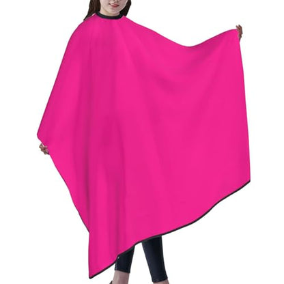 Custom Barber Cape Unisex Salon Hair Cutting Capes Add Your Image Logo Haircut Kit Personalized Stylist Tool - color: Deep Pink
