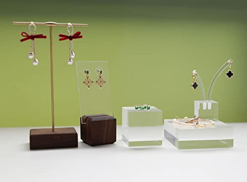 small clear display riser, Acrylic block for jewelry selling, transparent earring ring display riser for Closet Show【1.97 L x1.97 W x1.97 H inch】 - size: 1.97 L x1.97 W x1.97 H inch