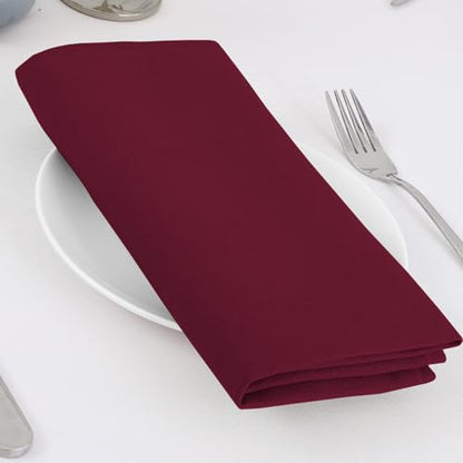 H.VERSAILTEX Cloth Napkins Set of 12 (18" X 18") Linen Textured Dinner Napkins Waterproof Soft Thick Durable Reusable Napkins with Hemmed Edges for Dinners, Weddings and Everyday Use, Christmas Red - color: Christmas Red, size: 18" x 18" (Square)
