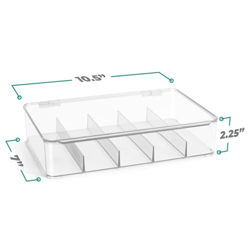 Sorbus Sunglasses Organizer - Plastic Stackable Eyeglass Case Storage Organizer for Multiple Glasses - Reading Glasses - style: 3 Pack