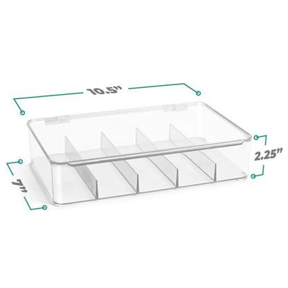 Sorbus Sunglasses Organizer - Plastic Stackable Eyeglass Case Storage Organizer for Multiple Glasses - Reading Glasses - style: 3 Pack