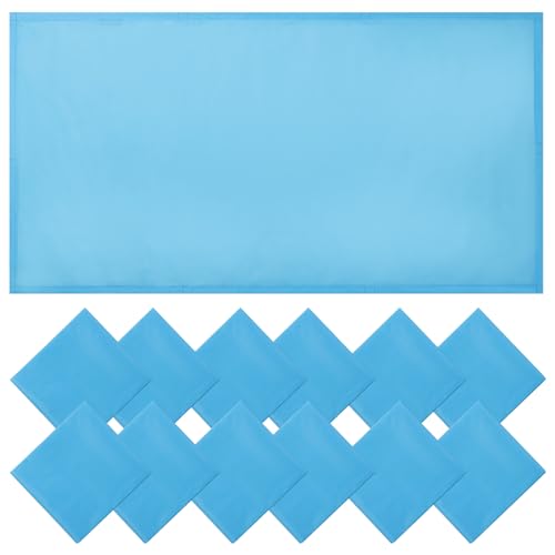 Torixqi12 Pcs Fluorescent Light Covers for Ceiling Lights Classroom, Magnetic Light Filters, Fluorescent Light Diffuser Covers for Office, Hospitals, Home 4 x 2 Feet (blue) - color: blue
