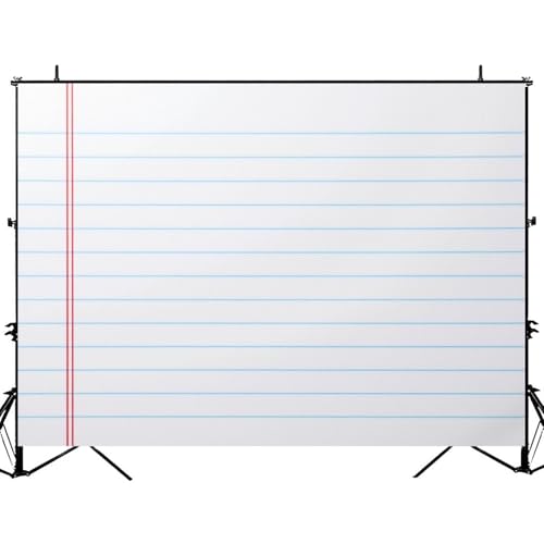 5x7ft Photography Backdrop Back to School Notebook Paper Round Top Kindergarten Birthday Party Photo Backdrop Photography Background for Photoshoot Portrait Video Party Photo Studio Prop Booth - color: Color4