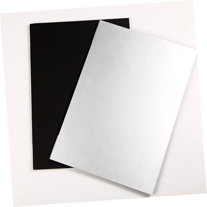 Photography Reflective Board and Backdrop for Studio and Outdoor Use, Thick A4 Foldable Photo Background Cardboard with Black and White Reflector Panels for Professional Lighting