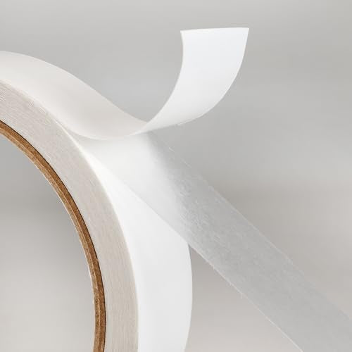 Best 1/2" MAX Strength Thin Permanent Double-Sided Tape for Arts, Crafts, Photography, Scrapbooking, Tear-by-Hand, Paper Backing (1/2-Inch by 164-Feet/55 Yards)… - size: 1/2-Inch MAX Strength Thin