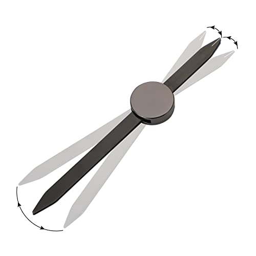 Charme Princesse Eyebrow Ruler Stainless Steel Tattoo Eyebrow Stencil Ruler Three-Point Positioning Permanent Eyebrow Makeup Measuring Symmetrical tool(Black) LB000249-1 - color: Black