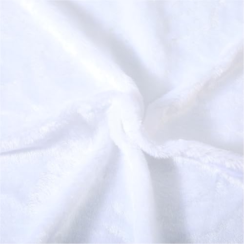 CREATCABIN White Small Fluffy Area Rug Small Product Photo Background Cloth Square Faux Fur Sheepskin Cushion Luxury Photo Props for Tabletop Photography Nail Art Jewelry Display Decor 20x20Inch