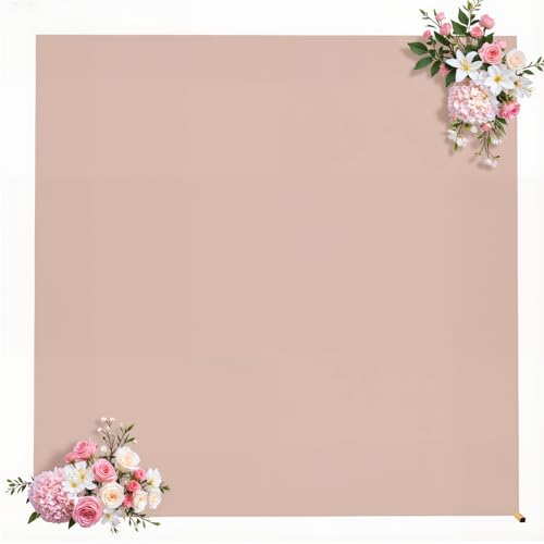 Nude Square Arch Backdrop Cover 6.6x6.6FT, Double-Sided Stretchy Spandex Fabric Fits Square Arch Backdrop Stand, Nude Background Backdrop for Wedding Baby Shower Birthday Party Decorations - color: Nude, size: 6.6 x 6.6FT