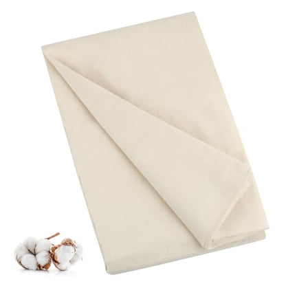 PEASUG 100% Cotton Muslin Fabric, 63 Inch X 5 Yards Unbleached Muslin Fabric By The Yard, Medium Weight Draping Fabrics Suitable for Sewing Embroidery, Garments, Crafts Material-Natural - color: Natural Unbleached, size: 5 Yards