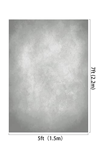 Kate 5x7ft Light Grey Backdrops Abstract Photography Backdrop for Professional Studio Backgrounds - color: Light Grey