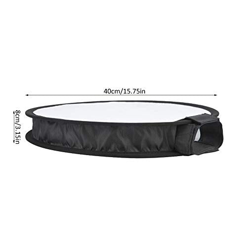 Softbox Diffuser, 40CM Portable Foldable Round-Shape Nylon Softbox Diffuser with a Storage Bag for Camera Flash Light