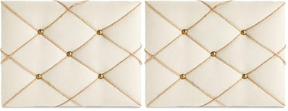 Farmlyn Creek Rectangular Fabric Bulletin Board - Picture Board for Photos - Farmhouse Style & Office Wall Decor - 16 x 12 in, Beige (Pack of 2) - size: 16 x 12 Inches (Pack of 2)