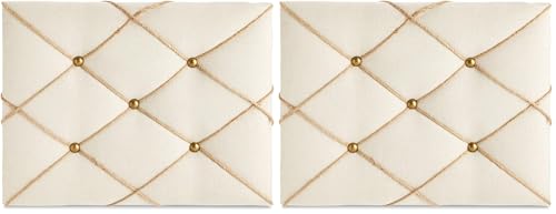Farmlyn Creek Rectangular Fabric Bulletin Board - Picture Board for Photos - Farmhouse Style & Office Wall Decor - 16 x 12 in, Beige (Pack of 2) - size: 16 x 12 Inches (Pack of 2)