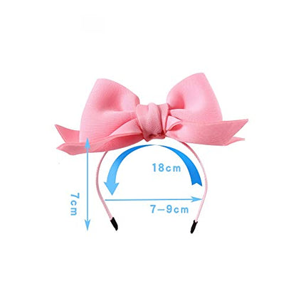 2Pack Pet Cute Bow Headbands Stretchy Handmade Bow Headband for Dog Cat Puppy Bathroom Apparel Birthday Party Wedding Xmas New Year Valentines Day Costume Photo Prop(Pink, Red)