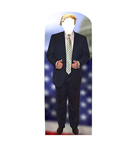 Cardboard People President Donald Trump Hair Stand-in Life Size Cardboard Cutout Standup - color: President Donald Trump Hair Standin
