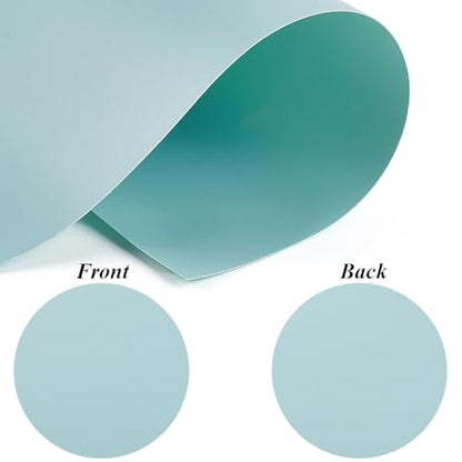 GORGECRAFT 1.3 Yard 15.8 Inch Food Photography Backdrop PVC Background Vinyl Waterproof Sea Green Matte Flat Lay Photo Studio Photography Props for Product Portrait Pet Cosmetics Jewelry Shooting - color: Sea Green