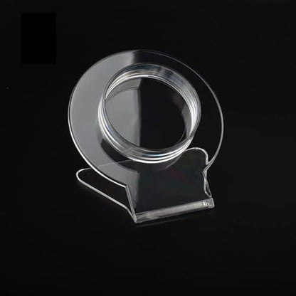 2 - Pack Clear Acrylic Bracelet Display Stand - Large Bangle Organizer Rack - Transparent Jewelry Holder for Bracelets and Watches - Acrylic Display Shelf for Countertop Jewelry Presentation Shooting