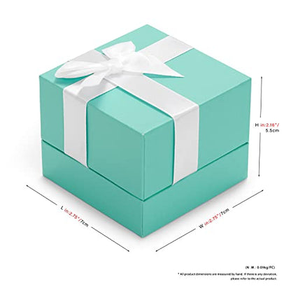 Oirlv Velvet Bow-knot Earrings Storage Box Jewelry Packaging Gift Box Showcase Display - size: Earrings Box