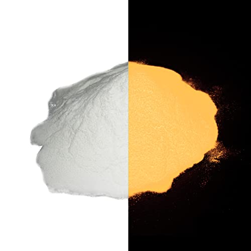 Super Phos Glow in the Dark Powder Pigment - Neutral Colors - .5 Ounce (15g) (Neutral Orange) - color: Neutral Orange