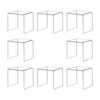 Acylic Riser Square Display Stand For Cupcakes, Arts and Crafts (Clear, 8P-5INCH) - color: Clear, size: 8P-5INCH