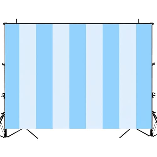 5x7ft Photography Backdrop Blue Stripes Soft Shades Light Blue Photo Backdrop Photography Background for Photoshoot Portrait Video Party Photo Studio Prop Booth - color: Color1