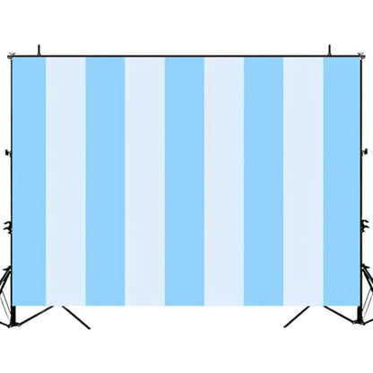 5x7ft Photography Backdrop Blue Stripes Soft Shades Light Blue Photo Backdrop Photography Background for Photoshoot Portrait Video Party Photo Studio Prop Booth - color: Color1
