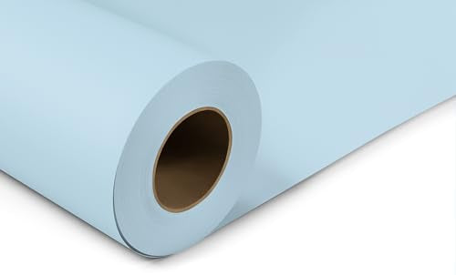Denny Manufacturing - Seamless Paper Backdrop for Photography, Baby Blue Seamless Paper Roll - Light Blue (53 in x 36 ft) Includes Free Roll Black Gaffer Tape 2 in x 13 ft - color: Light Blue, size: 53 in x 36 ft