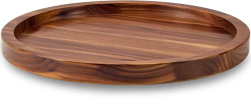 16" Acacia Wood Lazy Susan Organizer Kitchen Turntable for Cabinet Pantry Table Organization - color: Acacia One Pack, size: 16"
