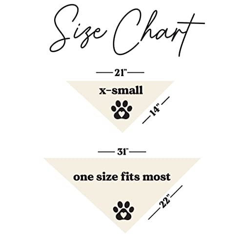 Promoted to Big Sister Dog Bandana | 100% Unbleached Cotton Adjustable Triangle | Pregnancy Announcement Photoshoot Prop | New Baby Made in USA | Natural One Size (692) - color: Natural, size: One Size
